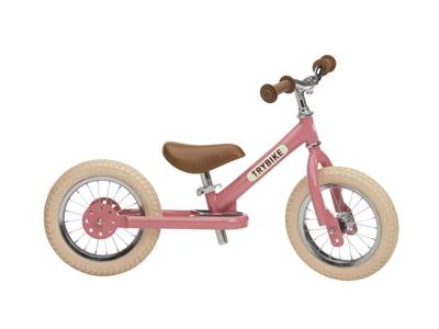 Loopfiets/fiets 2-in-1 - Vintage roze